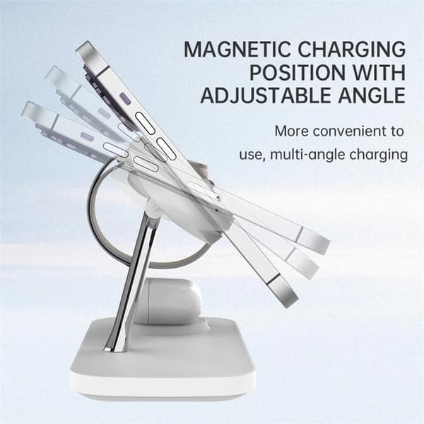 3-in-1 Trådlös Laddare Magsafe för Apple & Samsung Qi2 15W