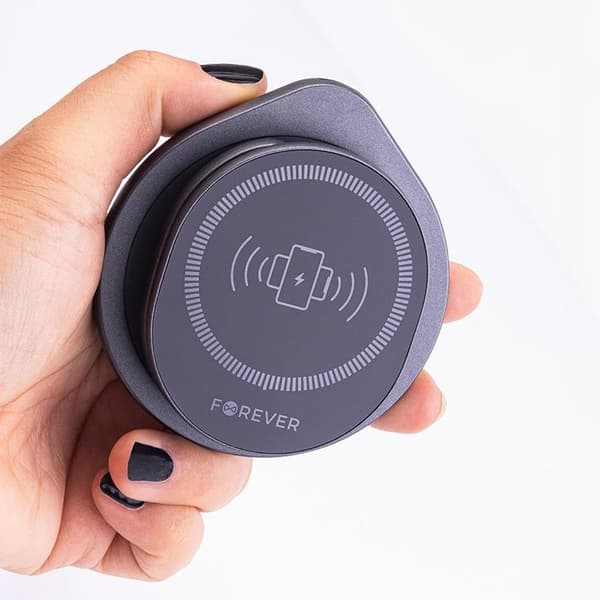 Forever 3-in-1 Trådlös Laddare 15W Magnetisk Universell - Grå