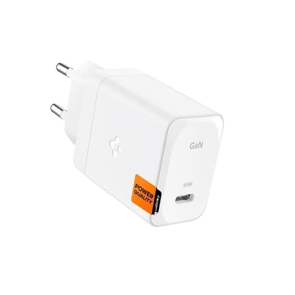 Spigen GAN-651 1-Port Snabbladdare 65W + Typ-C Kabel