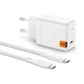 Miniatyrbild 1 av 6: Spigen GAN-651 1-Port Snabbladdare 65W + Typ-C Kabel