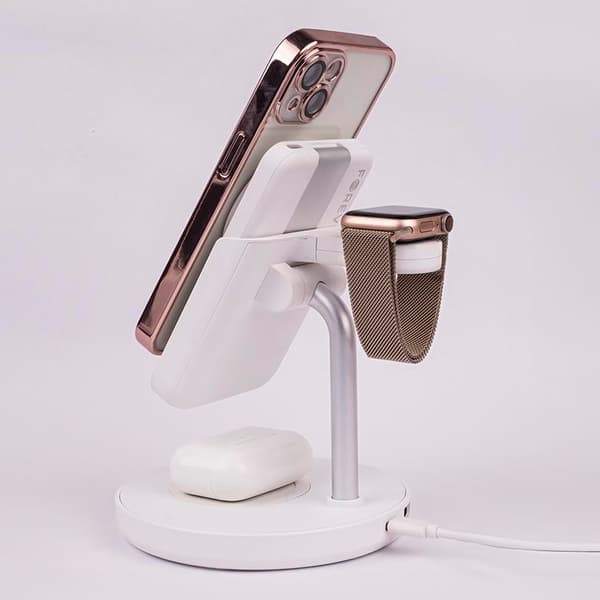 Forever 5-in-1 Trådlös Laddare Magsafe iPhone, Apple Watch, AirPods