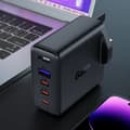 Miniatyrbild 3 av 6: Acefast GaN Snabbladdare 3x USB-C 1x USB 100W UK - Svart