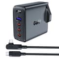 Miniatyrbild 1 av 6: Acefast GaN Snabbladdare 3x USB-C 1x USB 100W UK - Svart