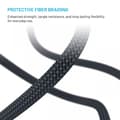 Miniatyrbilde 5 av 5: Fixed Kabel 2in1 USB-C/Lightning 60W 3m Svart