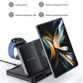Miniatyrbild 5 av 11: 3-in-1 Trådlös Laddare Samsung Galaxy - Buds - Watch - Svart
