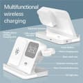 Miniatyrbild 8 av 10: 3-in-1 Trådlös Laddare 15W Samsung Galaxy - Buds - Watch - Vit