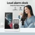 Miniatyrbild 9 av 10: 3-in-1 Trådlös Laddare 15W Samsung Galaxy - Buds - Watch - Vit