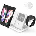 Miniatyrbild 2 av 10: 3-in-1 Trådlös Laddare 15W Samsung Galaxy - Buds - Watch - Vit