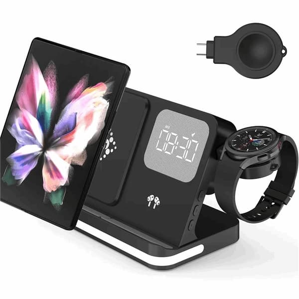 S20A För Samsung Fällbar Skärm Mobilhållare Fäste Car Air Vent Trådlös Laddare