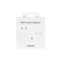 Miniatyrbillede 1 af 2: Samsung Hurtiglader EP-T2510 3A 25W inkl. Datakabel TYPE-C Hvid