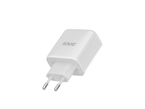 Savio LA-06 USB Type A & C Quick Charge Power Delivery 3.0 Indoor, Indoor, AC, 12 V, White