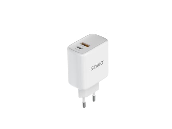 Savio LA-06 USB Type A & C Quick Charge Power Delivery 3.0 Indoor, Indoor, AC, 12 V, White