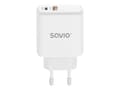 Pikkukuva 1 / 5: Savio LA-06 USB Type A & C Quick Charge Power Delivery 3.0 Indoor, Indoor, AC, 12 V, White