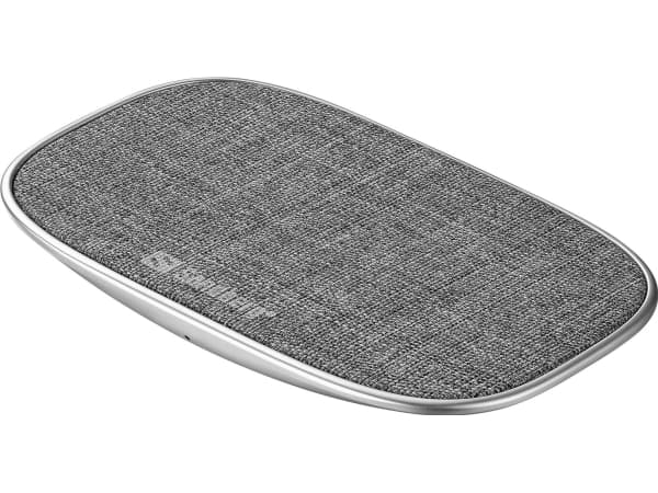 Sandberg Wireless Charger Deck 15W, inomhus, USB, 9 V, Trådlös laddning, 1 m, Gjuten aluminium, Grå Gjuten aluminium, Grå