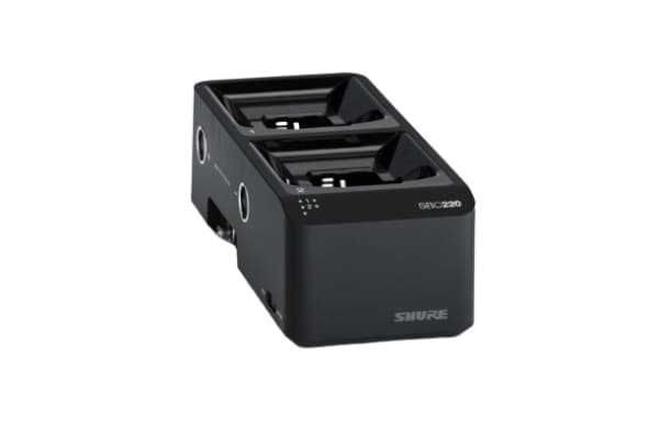 Shure SBC220-E, Frittstående, Plast, Sort, Kontakt, 88,7 mm, 210,8 mm