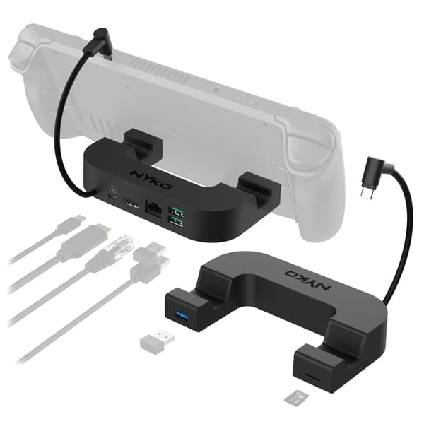 Nyko Steam Deck Power Dock 7-i-1 Usb-C-dokkingsstasjon
