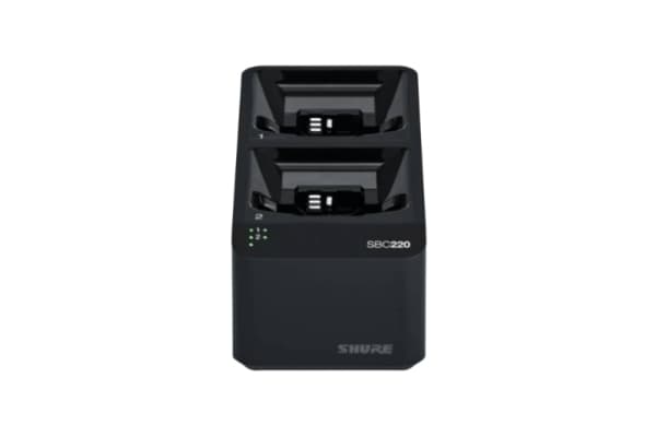 Shure SBC220, Frittstående, Plast, Sort, Kontakt, Lade, 220 - 240 V