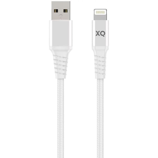 XQISIT Kabel Flätad USB-A till Lightning 2m Svart