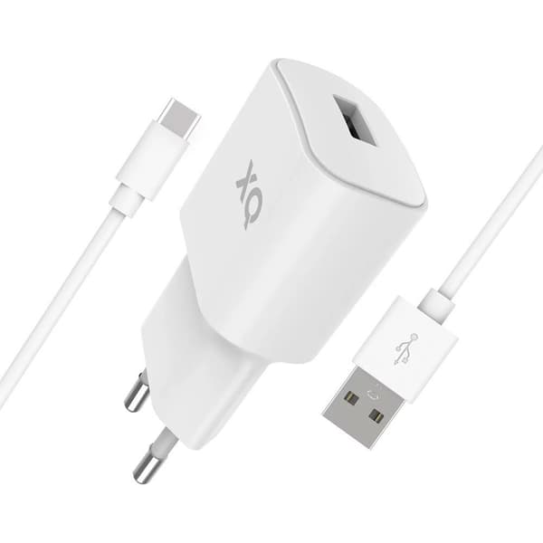 XQISIT Oplader med USB-C Kabel 1m 12W