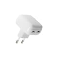 Miniatyrbillede 1 af 2: dbramante1928 Re-charge Pro - EU flad vægoplader 2xUSB-C 20W-W