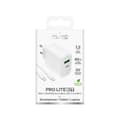 Miniatyrbild 2 av 2: Puro Snabbladdare 45W USB-A/USB-C med USB-C Kabel PD - Vit