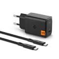 Miniatyrbild 1 av 4: Spigen GAN-651 1-Port Snabbladdare 65W + Typ-C Kabel
