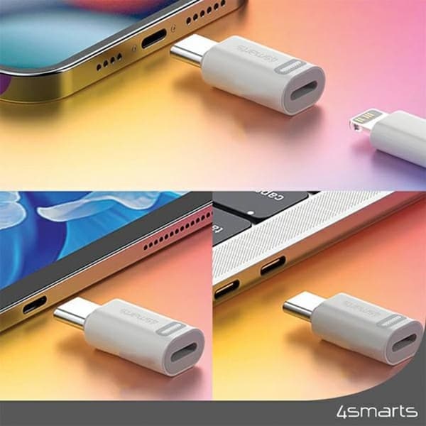 [2-Pack] 4smarts USB-C Till Lightning Adapter 27W