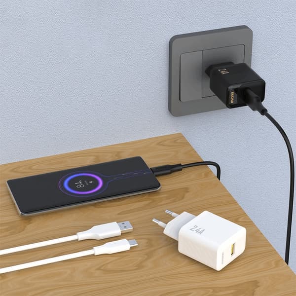 Dudao Väggladdare A23 2.4A USB-A - Vit