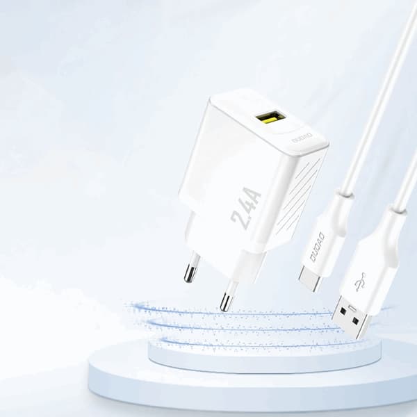 Dudao Väggladdare A23 2.4A USB-A - Vit