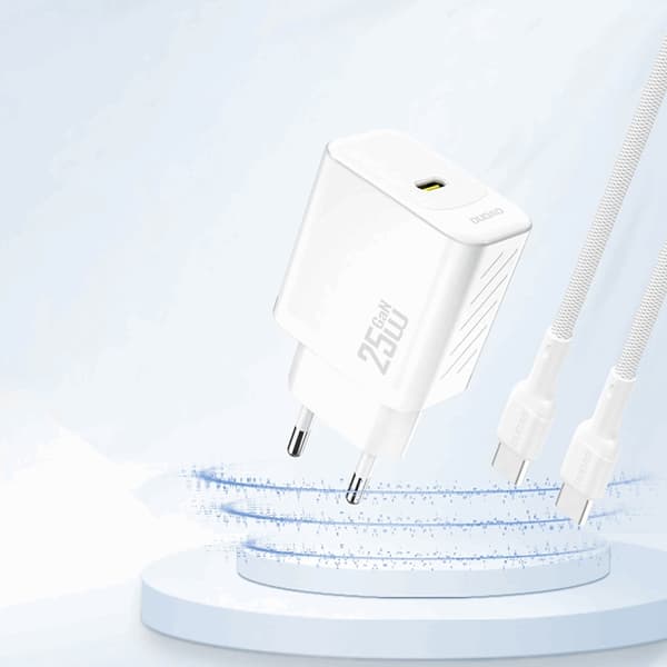 Dudao Snabbladdare 25W A27 GaN USB-C - Vit