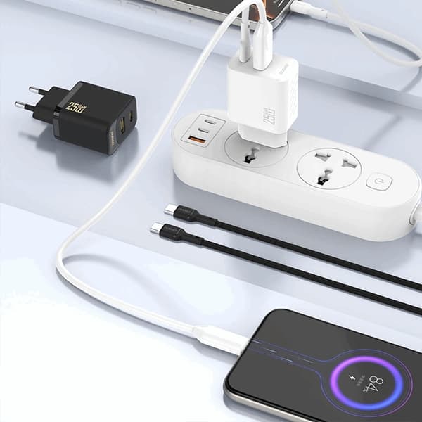 Dudao Snabbladdare 25W A27 GaN USB-C - Vit