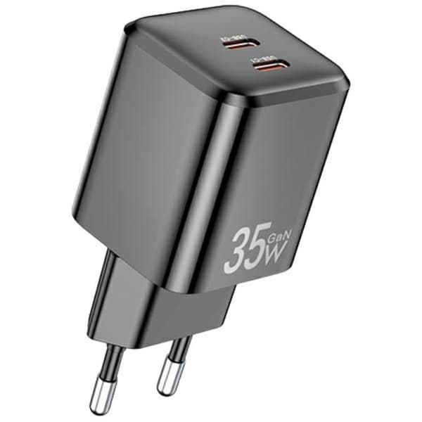 Awei Billaddare 33W 1xUSB-C 1xUSB-A C-857 - Brun