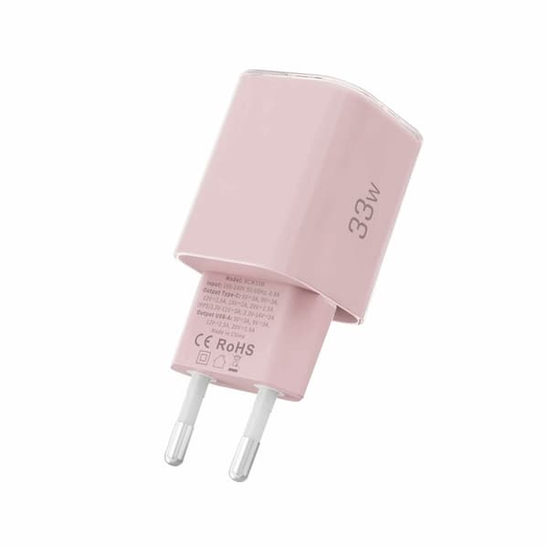 Tech-Protect Snabbladdare 33W NCM 2-Port QC3.0 - Rosa