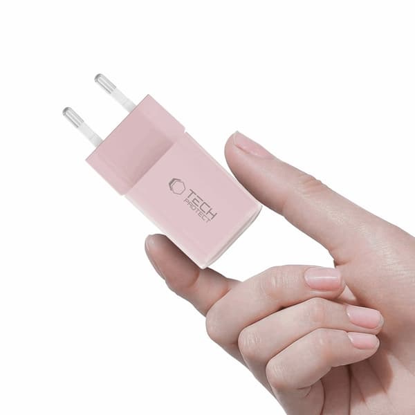 Tech-Protect Snabbladdare 33W NCM 2-Port QC3.0 - Rosa