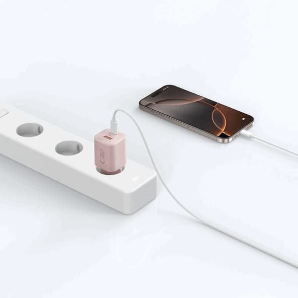 Tech-Protect Snabbladdare 33W NCM 2-Port QC3.0 - Rosa