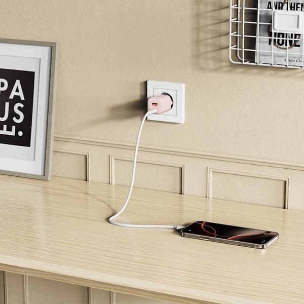 Tech-Protect Snabbladdare 33W NCM 2-Port QC3.0 - Rosa