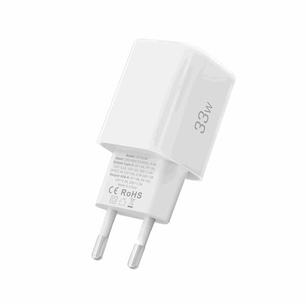 Tech-Protect Snabbladdare 33W NCM 2-Port QC3.0 - Vit