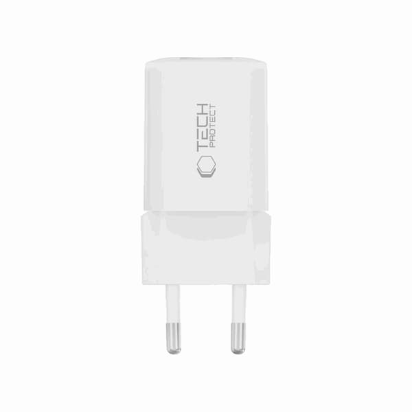 Tech-Protect Snabbladdare 33W NCM 2-Port QC3.0 - Vit