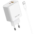Miniatyrbild 1 av 2: Beline Snabbladdare 45W USB-C Med Kabel - Vit