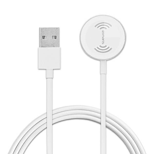 4smarts laddare Apple Watch 2.5W Med USB-A Kable - Vit Vit