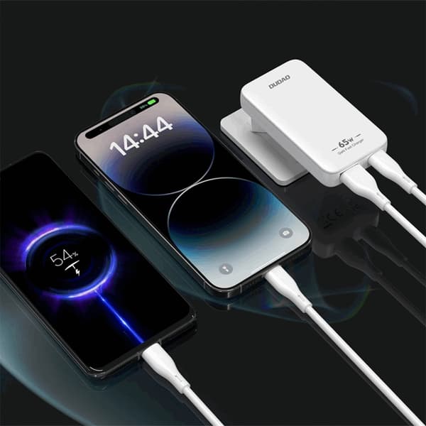 Dudao Snabbladdare GaN 65W A65Q USB-A/USB-C PD Ultra-Thin