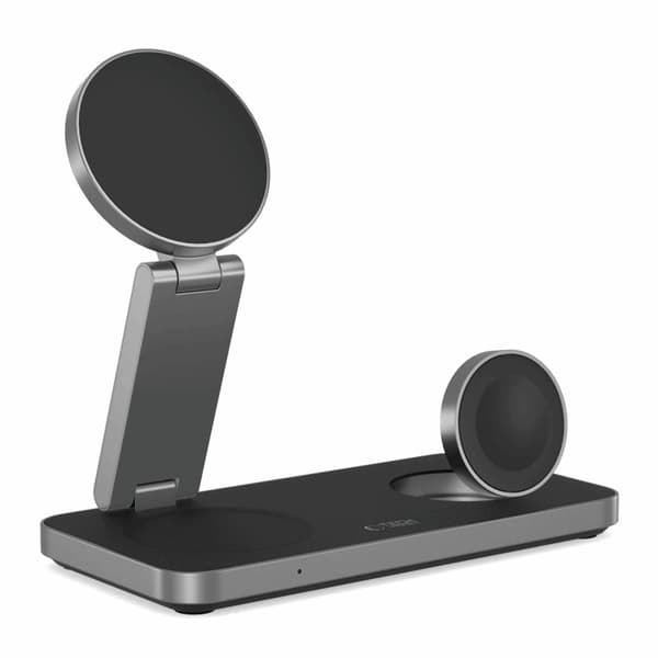 3-in-1 Magsafe Trådlös Laddare iPhone, Apple Watch, AirPods Qi 15W