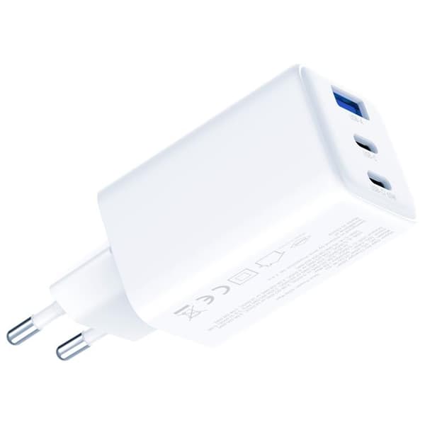 3MK Snabbladdare 65W 1xUSB-A 2xUSB-C PD QC4+ Hyper GaN