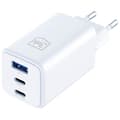 Miniatyrbild 2 av 8: 3MK Snabbladdare 65W 1xUSB-A 2xUSB-C PD QC4+ Hyper GaN