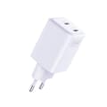 Miniatyrbild 3 av 10: 3MK Snabbladdare 45W 2xUSB-C med USB-C Kabel Hyper - Vit