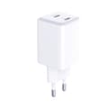 Miniatyrbild 6 av 10: 3MK Snabbladdare 45W 2xUSB-C med USB-C Kabel Hyper - Vit