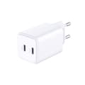 Miniatyrbild 2 av 10: 3MK Snabbladdare 45W 2xUSB-C med USB-C Kabel Hyper - Vit