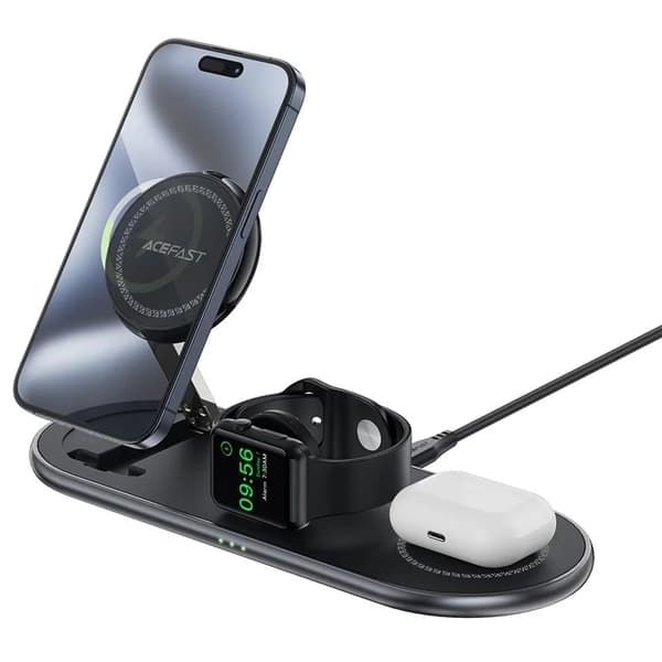 ACEFAST Qi2 Trådlös Laddare Apple Watch, iPhone, Airpods