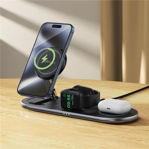 ACEFAST Qi2 Trådlös Laddare Apple Watch, iPhone, Airpods