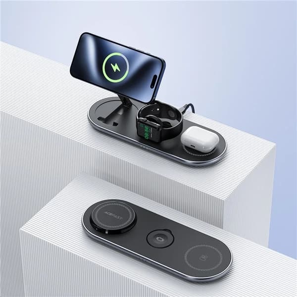 ACEFAST Qi2 Trådlös Laddare Apple Watch, iPhone, Airpods